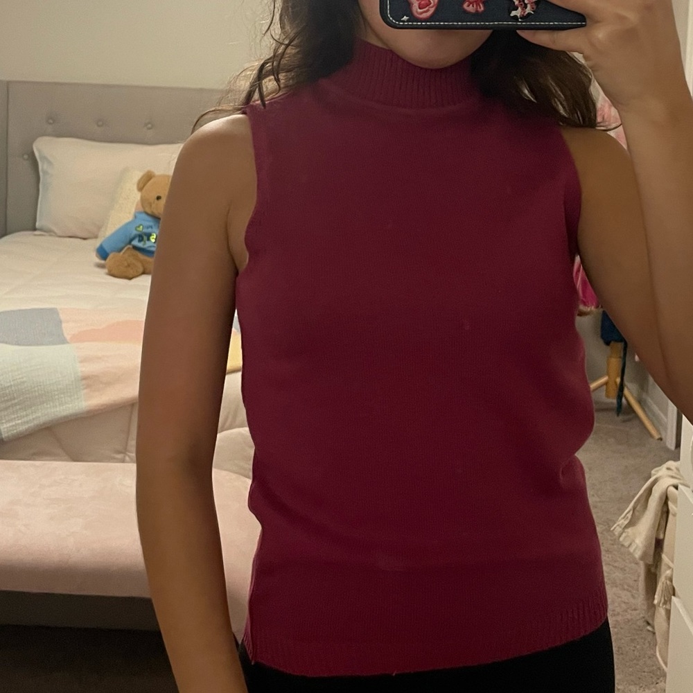 Purple knit sweater